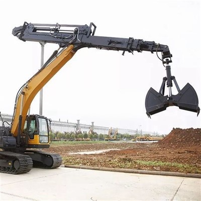 Teleskopausleger des Baggers